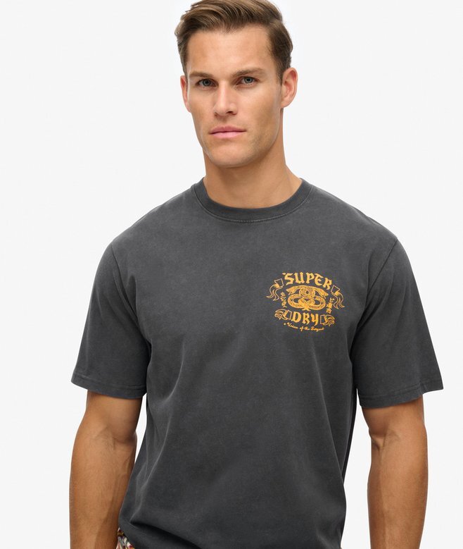 Biker Rock Graphic Loose T-Shirt Biker Rock Graphic Loose T-Shirt