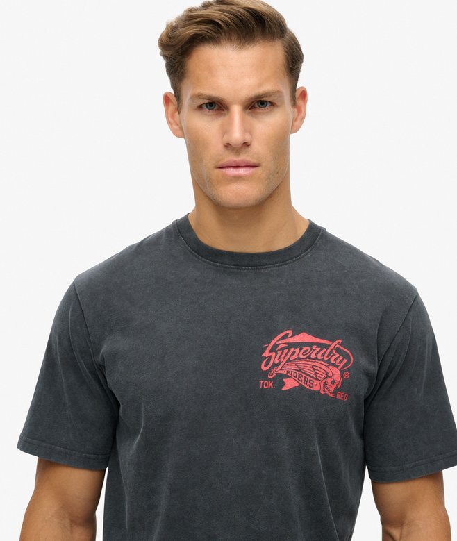 Biker Rock Graphic Loose T-Shirt Biker Rock Graphic Loose T-Shirt