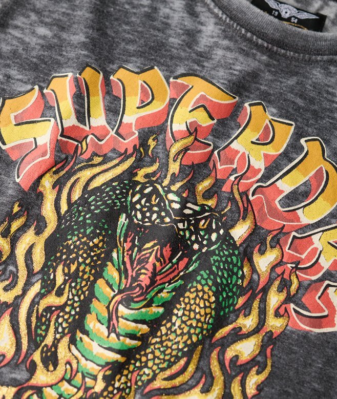 Biker-Rock-T-Shirt mit Grafik Biker-Rock-T-Shirt mit Grafik