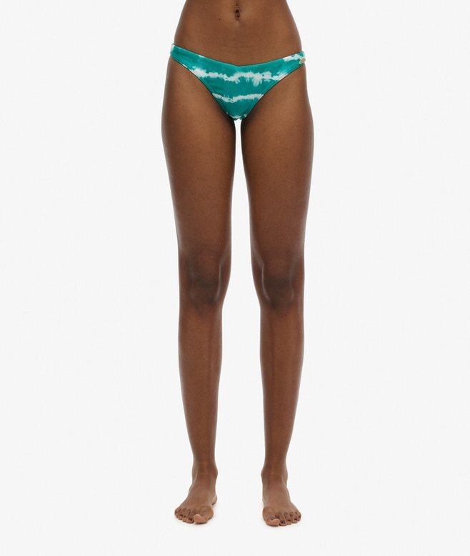 Bikini-Slip aus recyceltem Stoff mit Tie-Dye-Muster Bikini-Slip aus recyceltem Stoff mit Tie-Dye-Muster