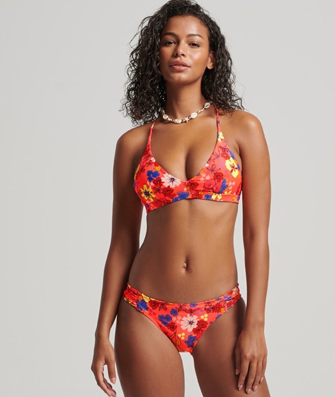 Bikini-Slip mit Rüschen aus recyceltem Material Bikini-Slip mit Rüschen aus recyceltem Material