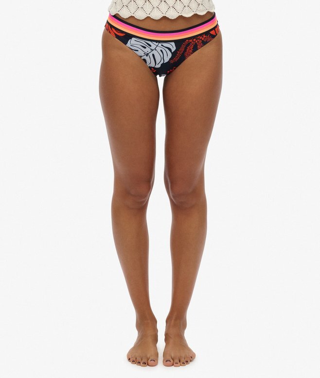 Bikini-Slip mit Vintage-Logo aus recyceltem Material Bikini-Slip mit Vintage-Logo aus recyceltem Material
