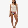 Bikini-Slip mit Vintage-Logo aus recyceltem Material Bikini-Slip mit Vintage-Logo aus recyceltem Material