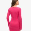 Bodycon-Mini-Kleid mit ausgestellten Ärmeln