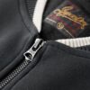Bomberjacke aus Jersey mit College-Schriftzug
