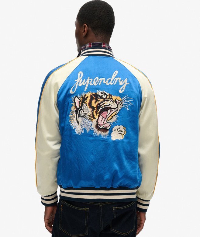 Bomberjacke mit Sukajan-Stickerei Bomberjacke mit Sukajan-Stickerei