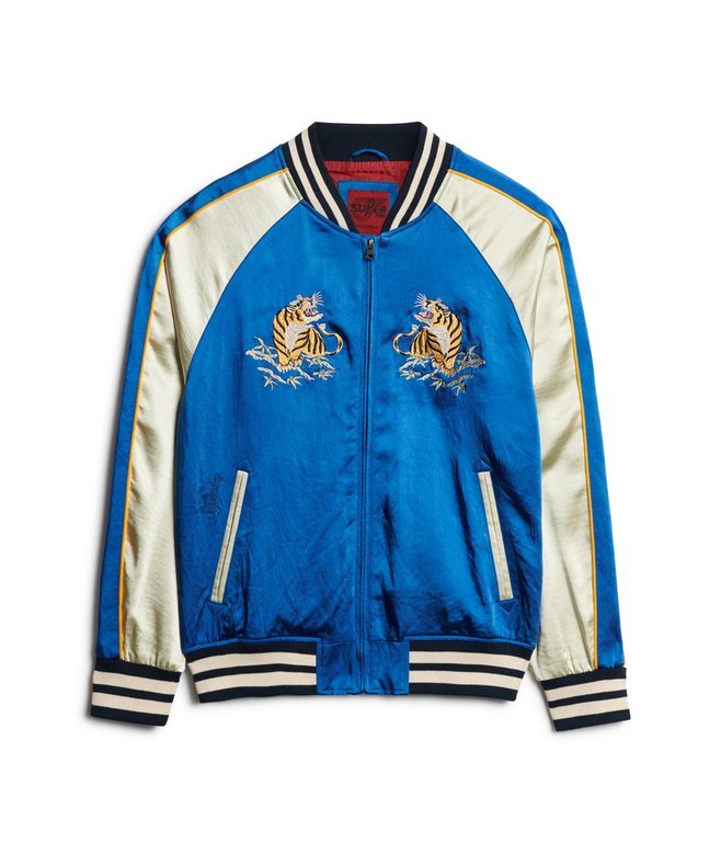Bomberjacke mit Sukajan-Stickerei Bomberjacke mit Sukajan-Stickerei