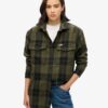 Borg-Kariertes Overshirt