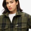 Borg-Kariertes Overshirt