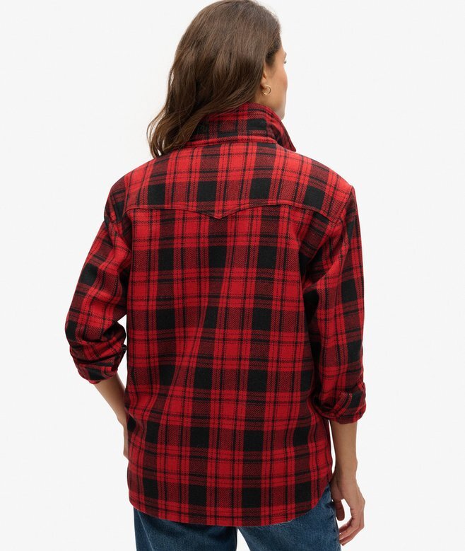 Borg-Kariertes Overshirt Borg-Kariertes Overshirt