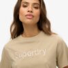 Boxy Loose T-Shirt mit gesticktem Core-Logo Boxy Loose T-Shirt mit gesticktem Core-Logo
