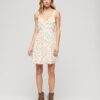 Cami-Kleid mit V-Ausschnitt und Spitzenbesatz Cami-Kleid mit V-Ausschnitt und Spitzenbesatz