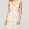 Cami-Kleid mit V-Ausschnitt und Spitzenbesatz Cami-Kleid mit V-Ausschnitt und Spitzenbesatz