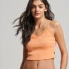 Cami-Oberteil mit Rippspitzenbesatz Cami-Oberteil mit Rippspitzenbesatz
