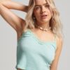 Cami-Oberteil mit Rippspitzenbesatz Cami-Oberteil mit Rippspitzenbesatz