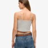 Cami-Oberteil mit Rippspitzenbesatz Cami-Oberteil mit Rippspitzenbesatz