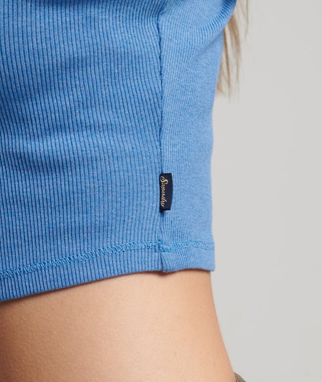 Cami-Oberteil mit Rippspitzenbesatz Cami-Oberteil mit Rippspitzenbesatz