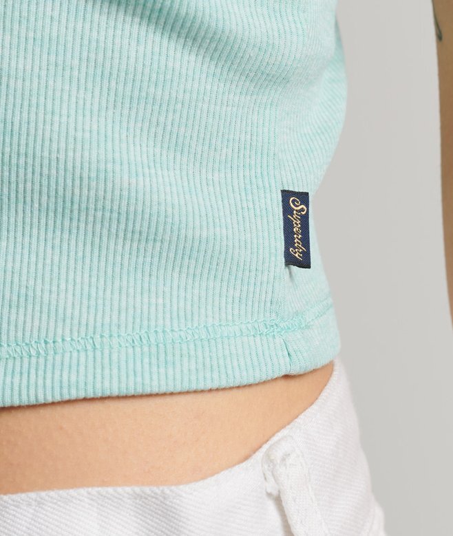 Cami-Oberteil mit Rippspitzenbesatz Cami-Oberteil mit Rippspitzenbesatz