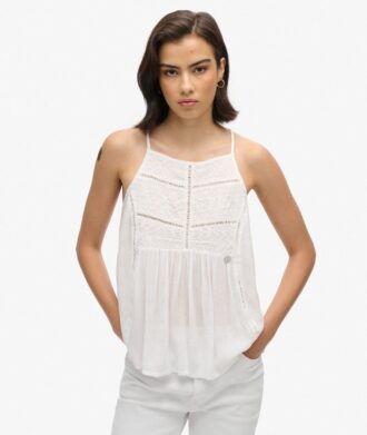 Cami-Oberteil mit Vintage-Spitzenpasse