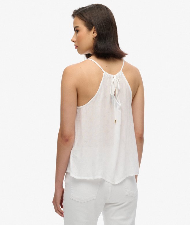 Cami-Oberteil mit Vintage-Spitzenpasse Cami-Oberteil mit Vintage-Spitzenpasse