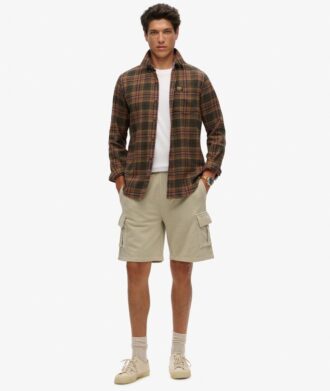 Cargo-Shorts mit Kontrastnähten