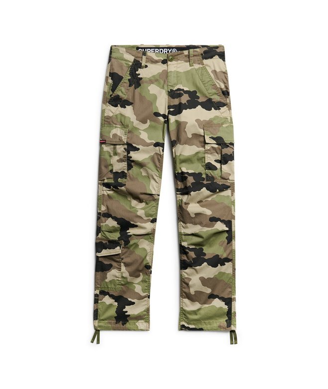 Cargohose mit niedriger Leibhöhe und geradem Schnitt Cargohose mit niedriger Leibhöhe und geradem Schnitt