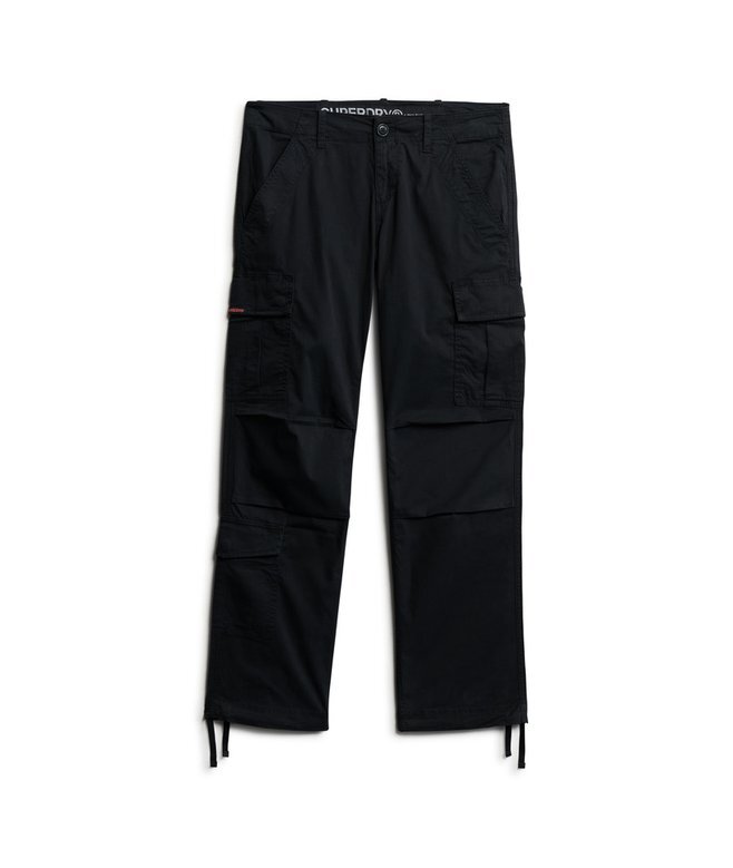 Cargohose mit niedriger Leibhöhe und geradem Schnitt Cargohose mit niedriger Leibhöhe und geradem Schnitt