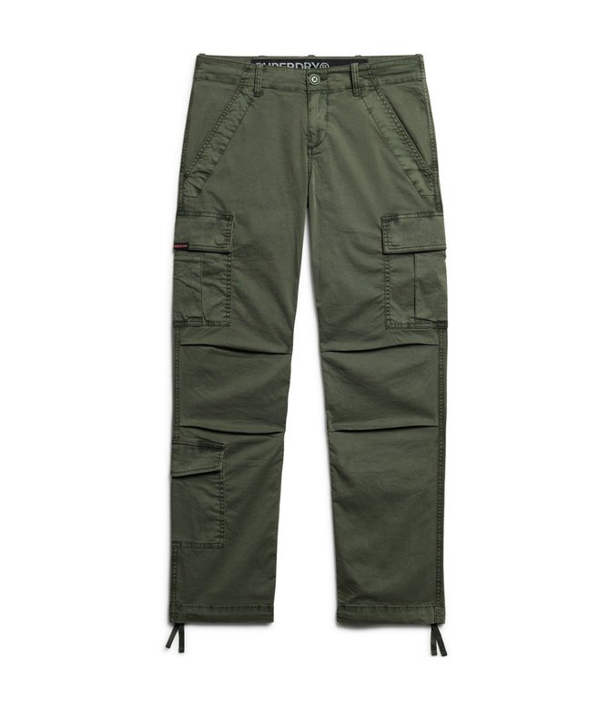 Cargohose mit niedriger Leibhöhe und geradem Schnitt Cargohose mit niedriger Leibhöhe und geradem Schnitt