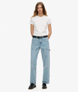 Carpenter-Jeans aus Denim mit mittlerer Leibhöhe
