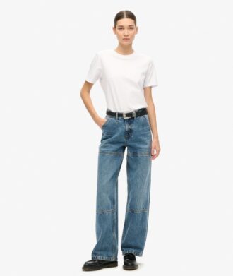 Carpenter-Jeans aus Denim mit mittlerer Leibhöhe