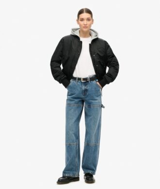 Carpenter-Jeans aus Denim mit mittlerer Leibhöhe