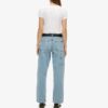 Carpenter-Jeans aus Denim mit mittlerer Leibhöhe