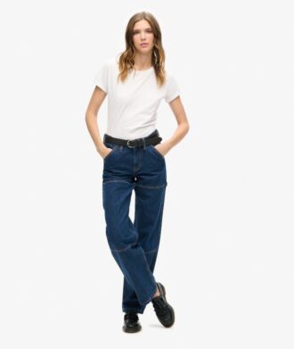 Carpenter-Jeans aus Organic Cotton mit mittlerer Leibhöhe
