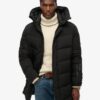 City Chevron Padded Parka Coat City Chevron Padded Parka Coat