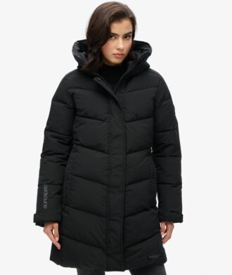 City Chevron Padded Parka Coat City Chevron Padded Parka Coat