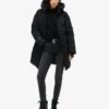 City Chevron Padded Parka Coat