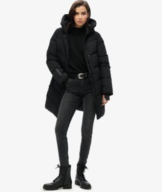 City Chevron Padded Parka Coat City Chevron Padded Parka Coat