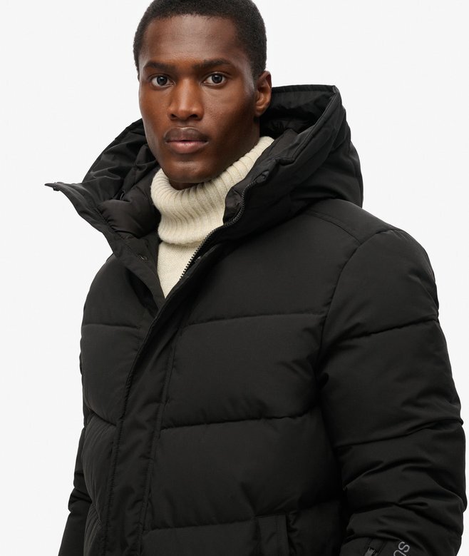 City Chevron Padded Parka Coat City Chevron Padded Parka Coat