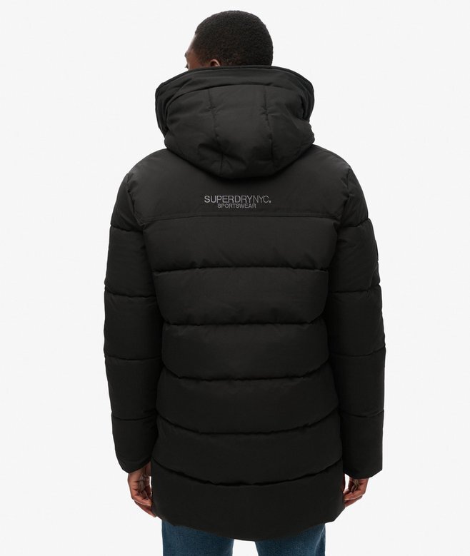 City Chevron Padded Parka Coat City Chevron Padded Parka Coat