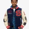 College-Bomberjacke mit Aufnähern College-Bomberjacke mit Aufnähern