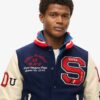 College-Bomberjacke mit Aufnähern College-Bomberjacke mit Aufnähern