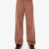 Cordhose mit mittlerer Leibhöhe und weitem Bein