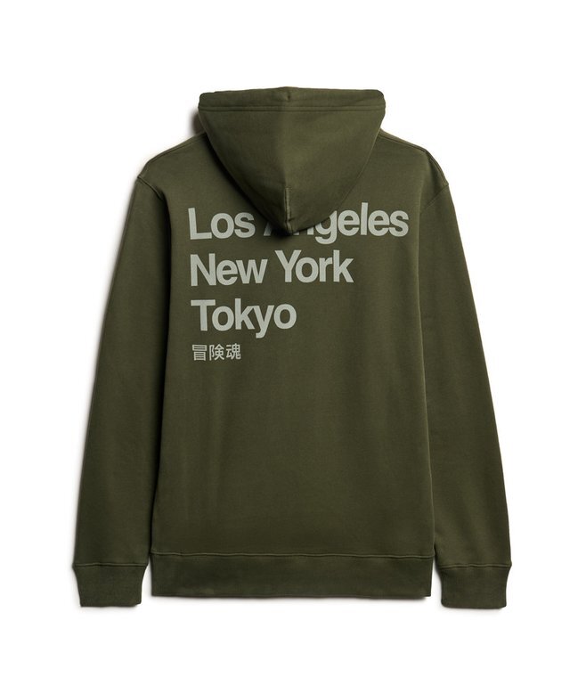 Core Logo City Kapuzenpullover mit lockerer Passform Core Logo City Kapuzenpullover mit lockerer Passform
