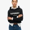 Core Sport Crop Box Kapuzenpullover