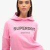 Core Sport Crop Box Kapuzenpullover