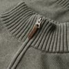 Cotton Classics Strickpullover mit halbem Reißverschluss Cotton Classics Strickpullover mit halbem Reißverschluss