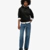 Country Club Velours-Kapuzenpullover mit lockerer Passform