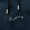 Country Club Velours-Kapuzenpullover mit lockerer Passform