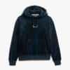 Country Club Velours-Kapuzenpullover mit lockerer Passform