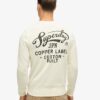 Crew-Sweatshirt mit Kupfer-Label-Grafik Crew-Sweatshirt mit Kupfer-Label-Grafik